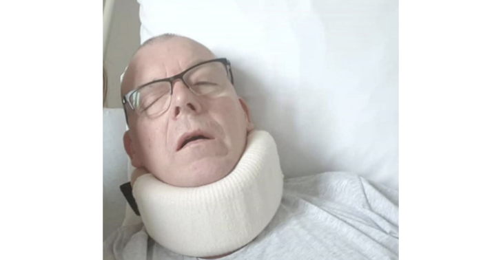 Routine operatie ,medische accidentele  operatie invalide 100 %nekhernia ,