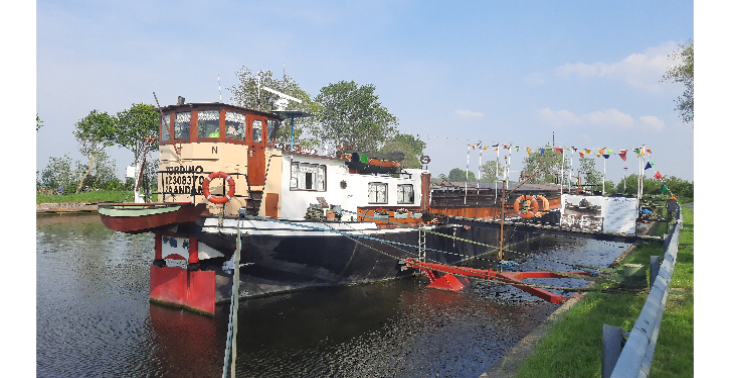 Werfbezoek museumschip Tordino