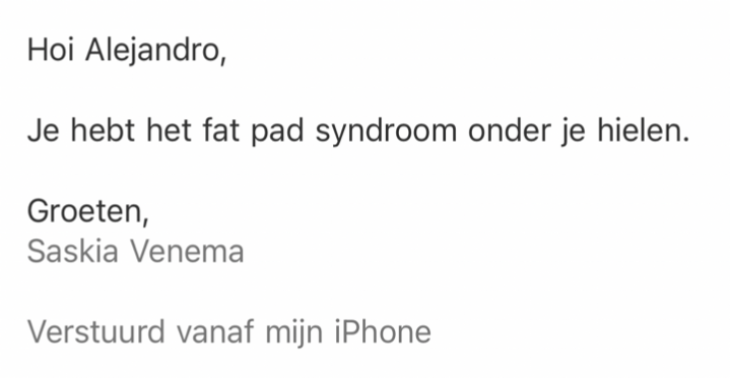 Heel fat pad syndrome