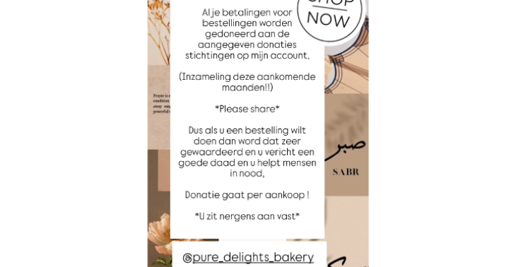 Donatie voor platina ??? voedsel/verzorging pakketten & medische hulp.