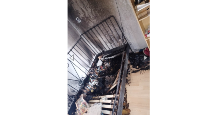 Brand in slaapkamer zoon