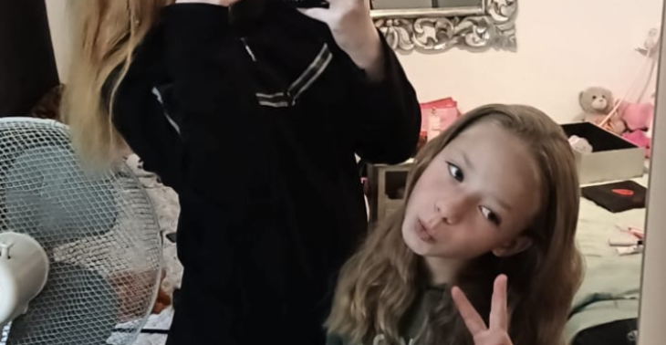 Meisje een nieuwe start