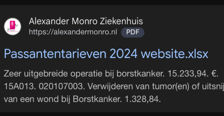 Beginnende borstkanker