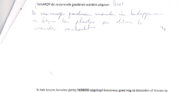 Dakloos, ziekte, opgelicht door deurwaarder